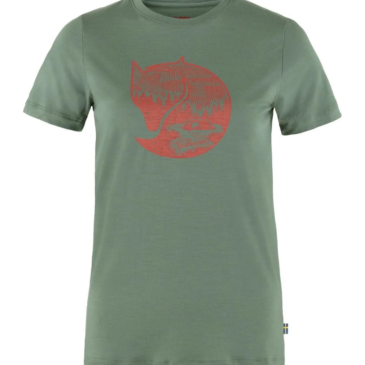 abisko_wool_fox_ss_w_1.webp Fjällräven Basislag Trøjer | T-shirts & Toppe-Abisko Wool Fox SS W