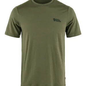 Fjällräven T-shirts & Toppe-Abisko Wool Logo SS M