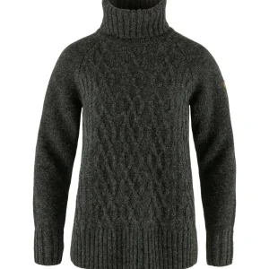 Fjällräven Sweatre & Strik-Övik Cable Knit Roller Neck W
