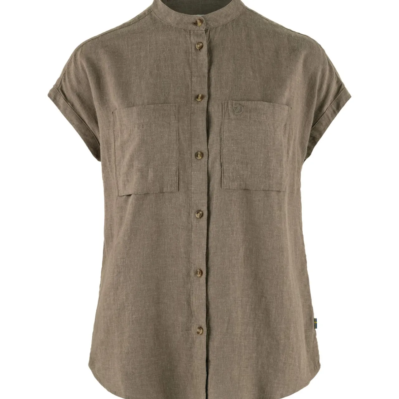 xdvik_hemp_shirt_ss_w_1.webp Fjällräven Skjorter-Övik Hemp Shirt SS W